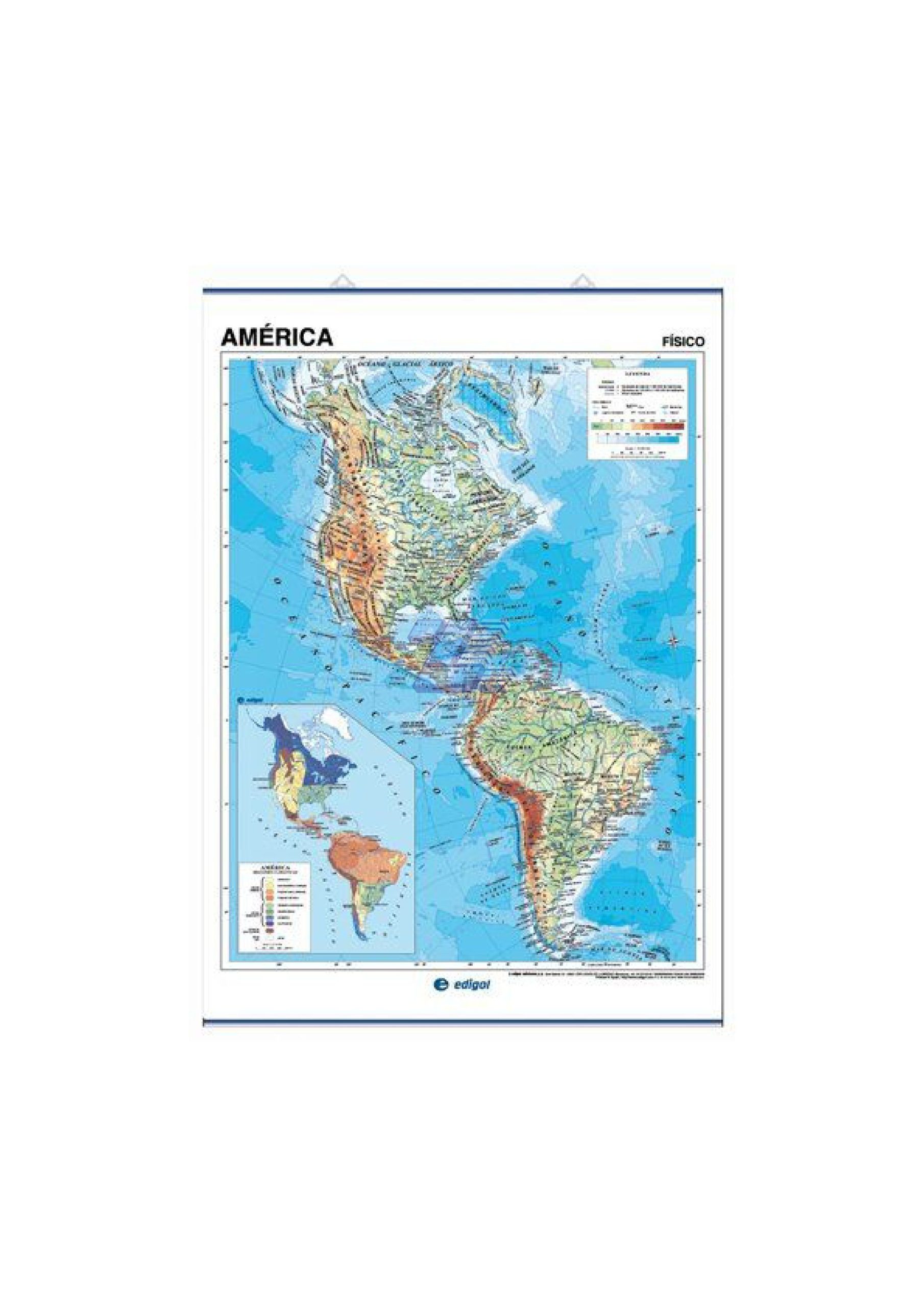 Mapa América Físico-Político