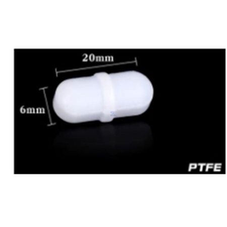 Barra magnética para agitador recubiertas de Polietileno PTFE MEDIDA 20x6 mm