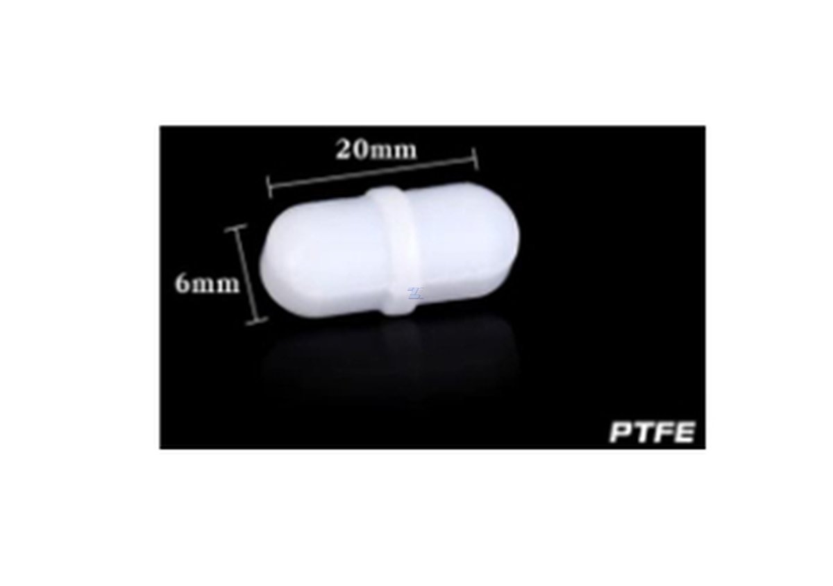Barra magnética para agitador recubiertas de Polietileno PTFE MEDIDA 20x6 mm