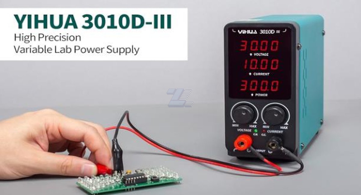 Fuente de alimentación de CC ajustable YIHUA 3010D-III de 0,00-30 V, 0,000-10 A - Imagen 2