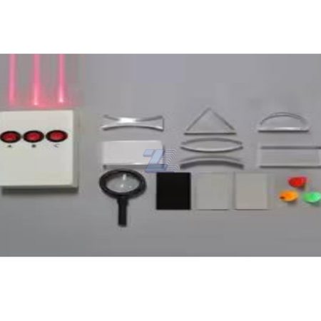 Kit de Óptica con láser triple, prismas y disco de Hartl