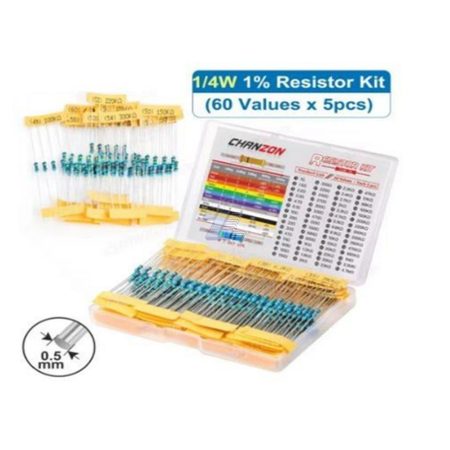 Kit de resistencias de 60 valores 1/4W