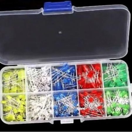 Kit surtido x 300 diodos LEDS medidas 3mm y 5mm