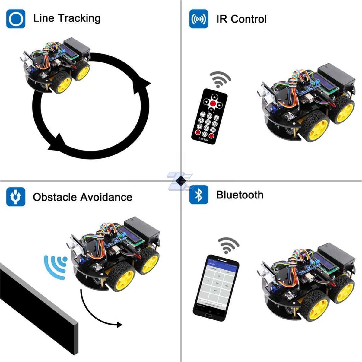 Multi-funcional Smart Robot Car Kit for UNO R3 - Imagen 2