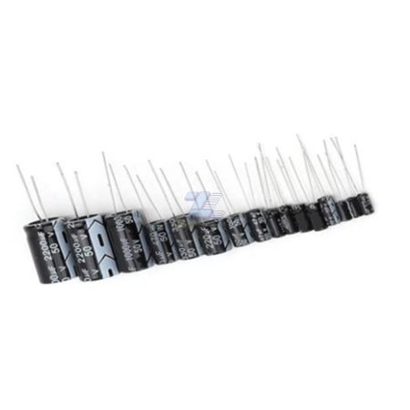 PACK x 50 Capacitores (condensadores) Electrolíticos