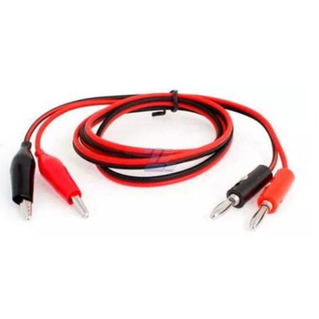 Par de cables de prueba BANANA – COCODRILO