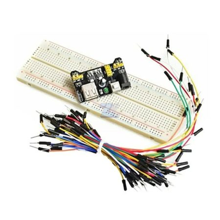 PROTOBOARD 830 PUNTOS CON FUENTE Y CABLES