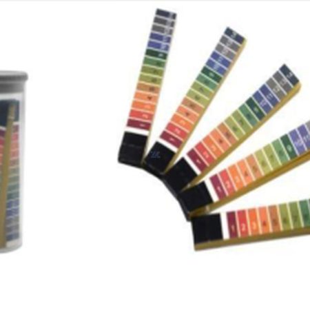 Papel de prueba de pH, 100 tirillas Rango: 1 a 14 pH Incluye recipiente de almacenamiento de plástico