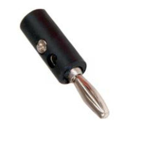 Plug 4mm banana Negro