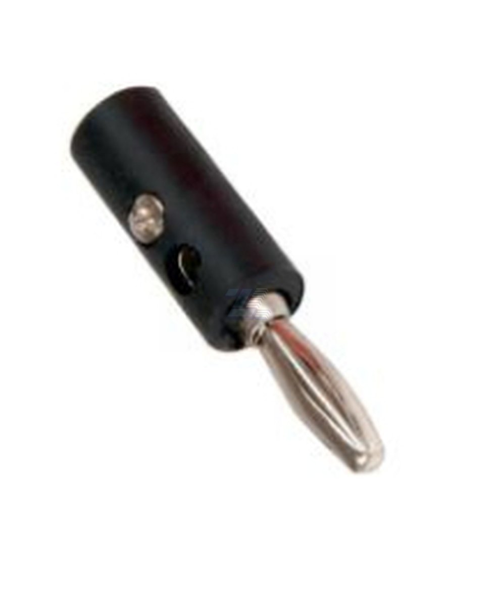 Plug 4mm banana Negro