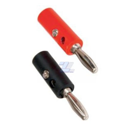 Plug 4mm banana Rojo Plug 4mm banana Negro