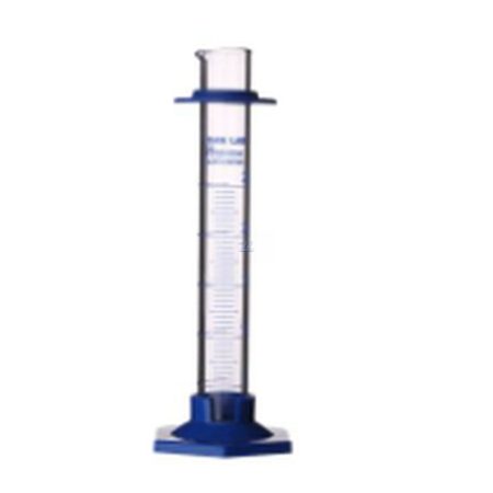 Probeta de Vidrio Boro 3.3 Base Plástica 100 mL