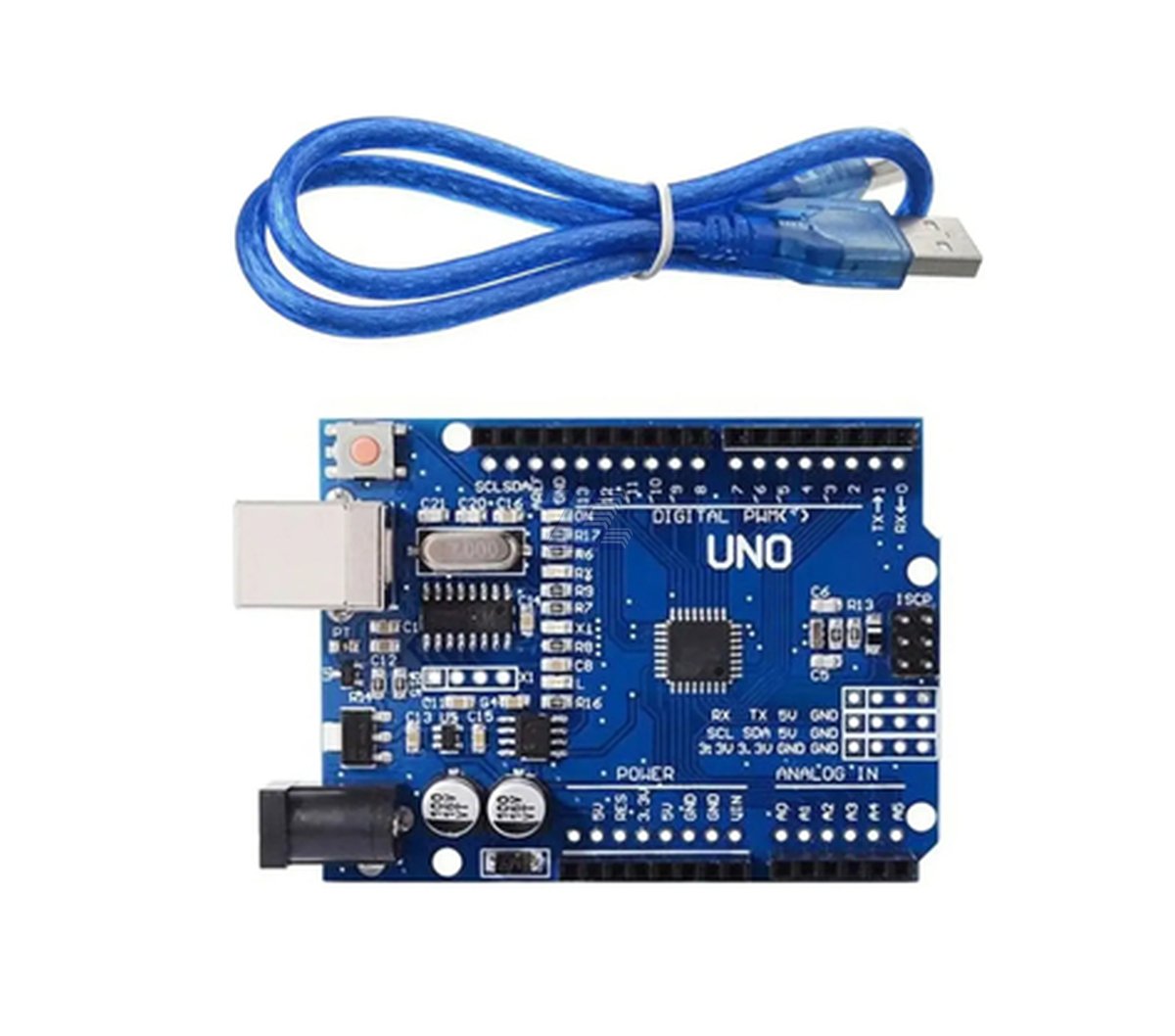 Procesador Arduino UNO R3 Version mejorada CH340 Chip + Cable USB