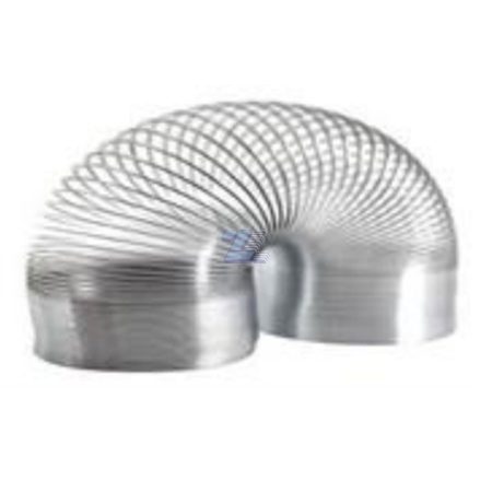 Resorte Slinky de metal en hélice con forma de onda