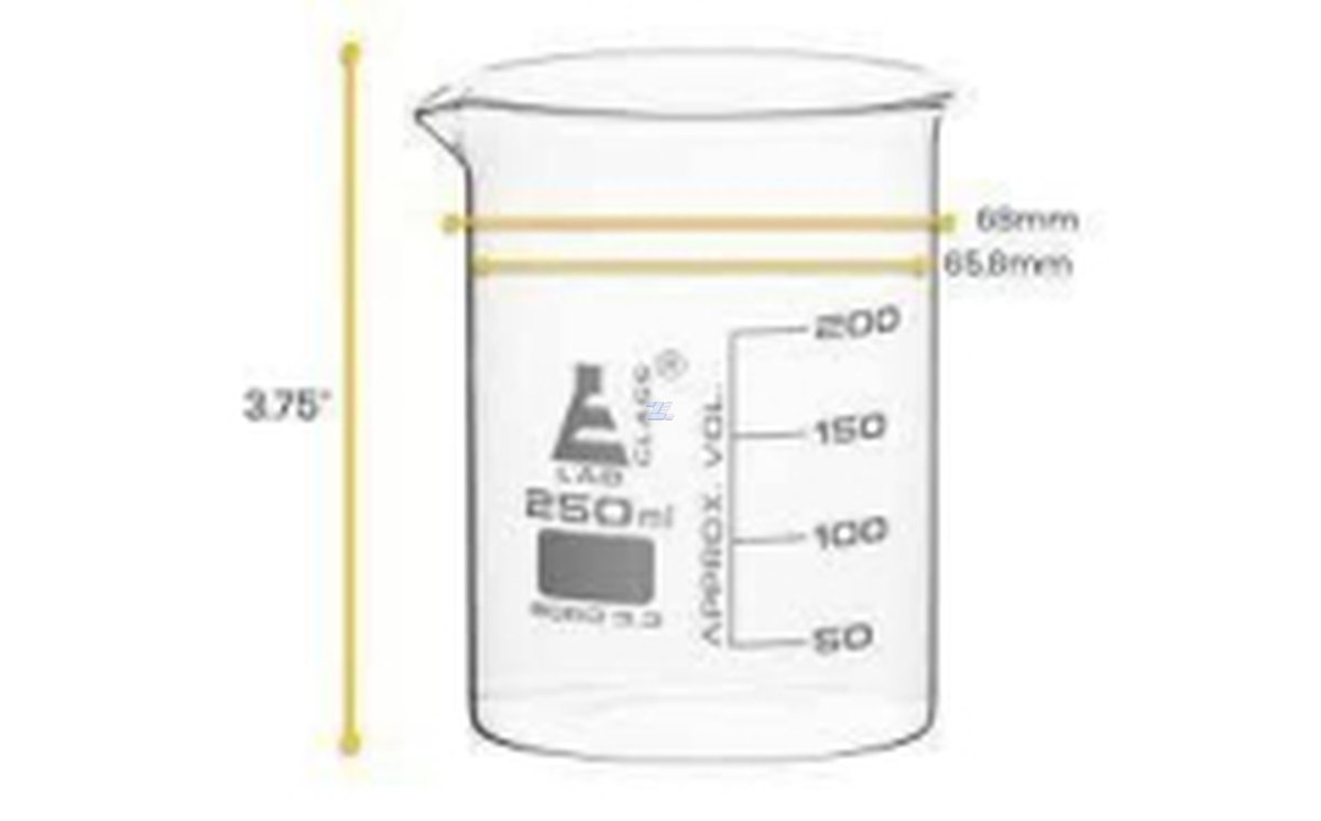 Vaso de precipitado 250 ml - Forma baja