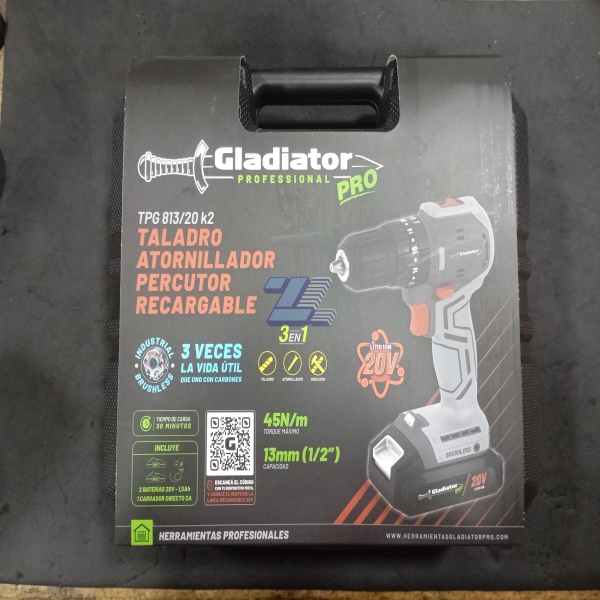 Taladro Atornillador Percutor Recargable TPG 813/20 K2 - Imagen 3