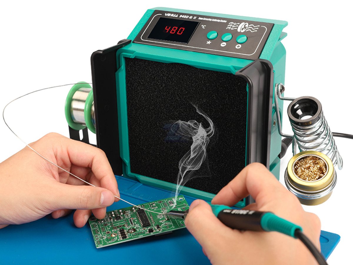 Extractor de humo de soldadura y soldador Yihua 948DQ-II - Imagen 2