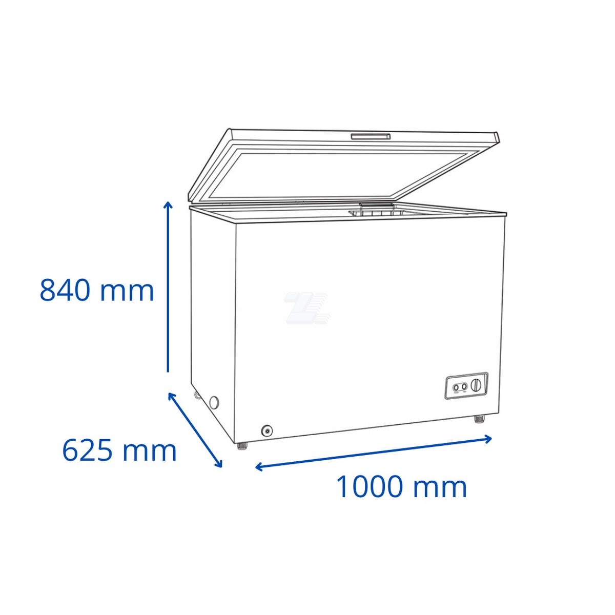 Freezer Heladera James FHJ 250 KR Horizontal Color Blanco - Imagen 3