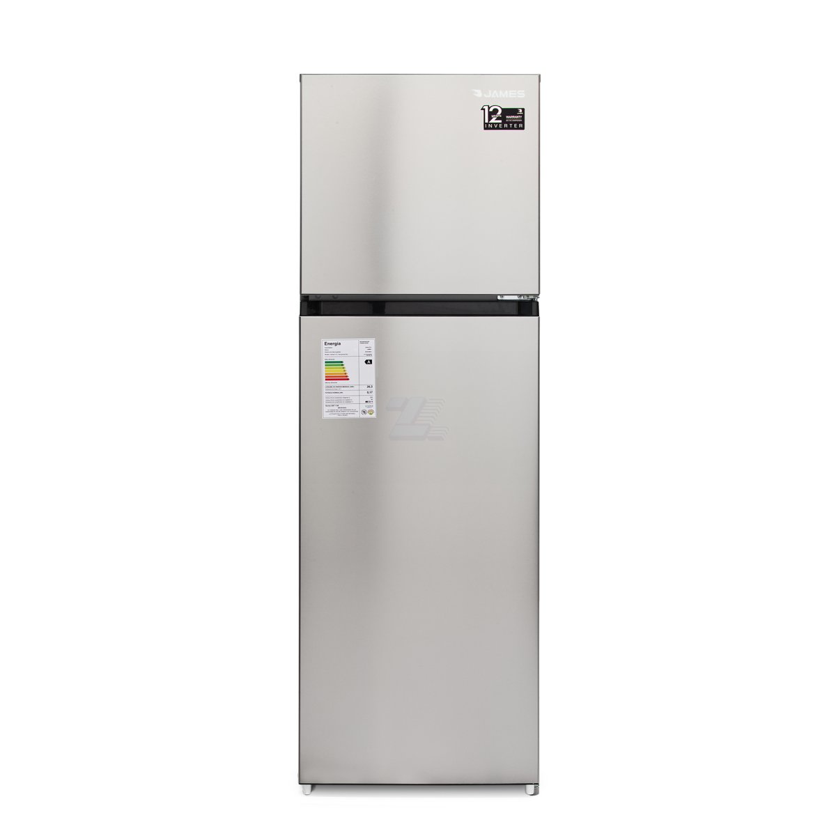 Heladera Con Freezer James Rj 301 Inv Inox Frío Seco
