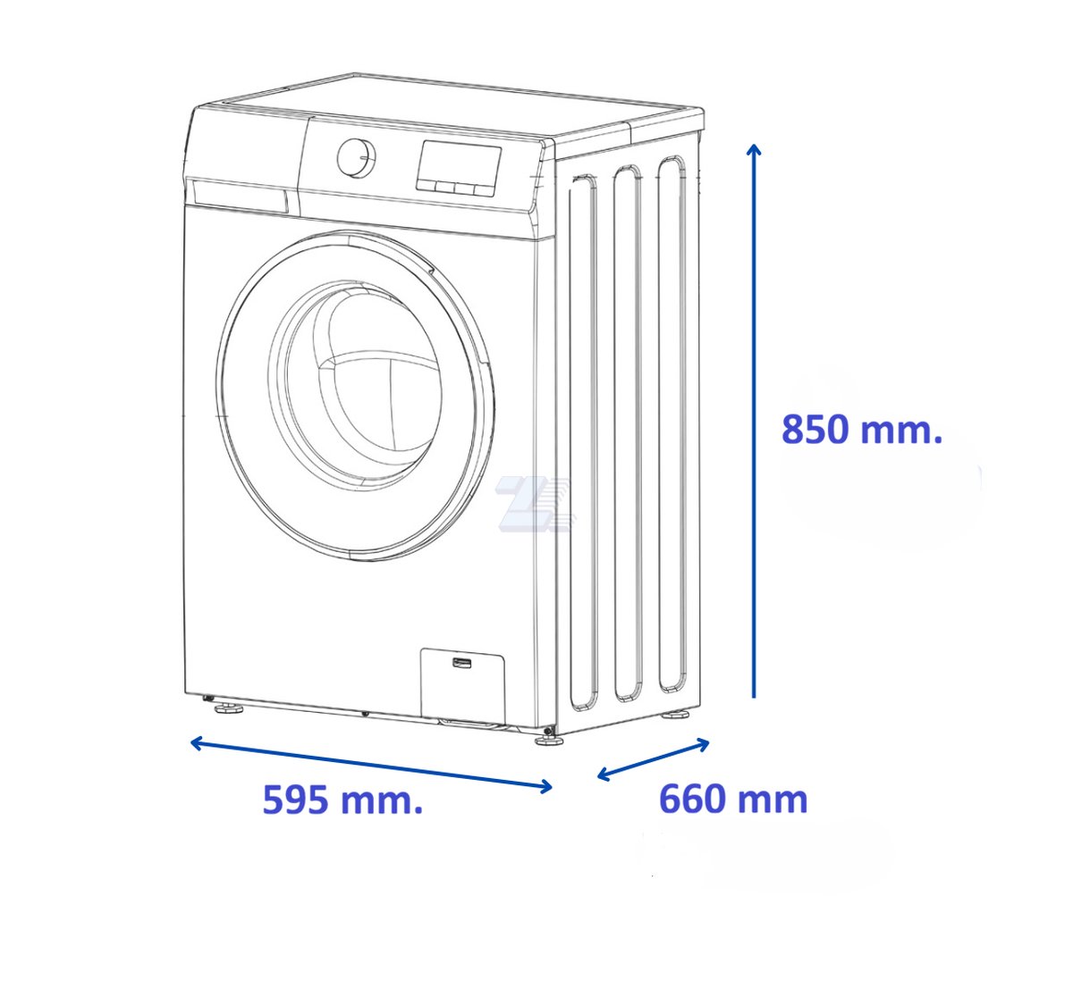 Lavarropas James Inverter Lr 1214 Inv Bl 12kg - Imagen 2