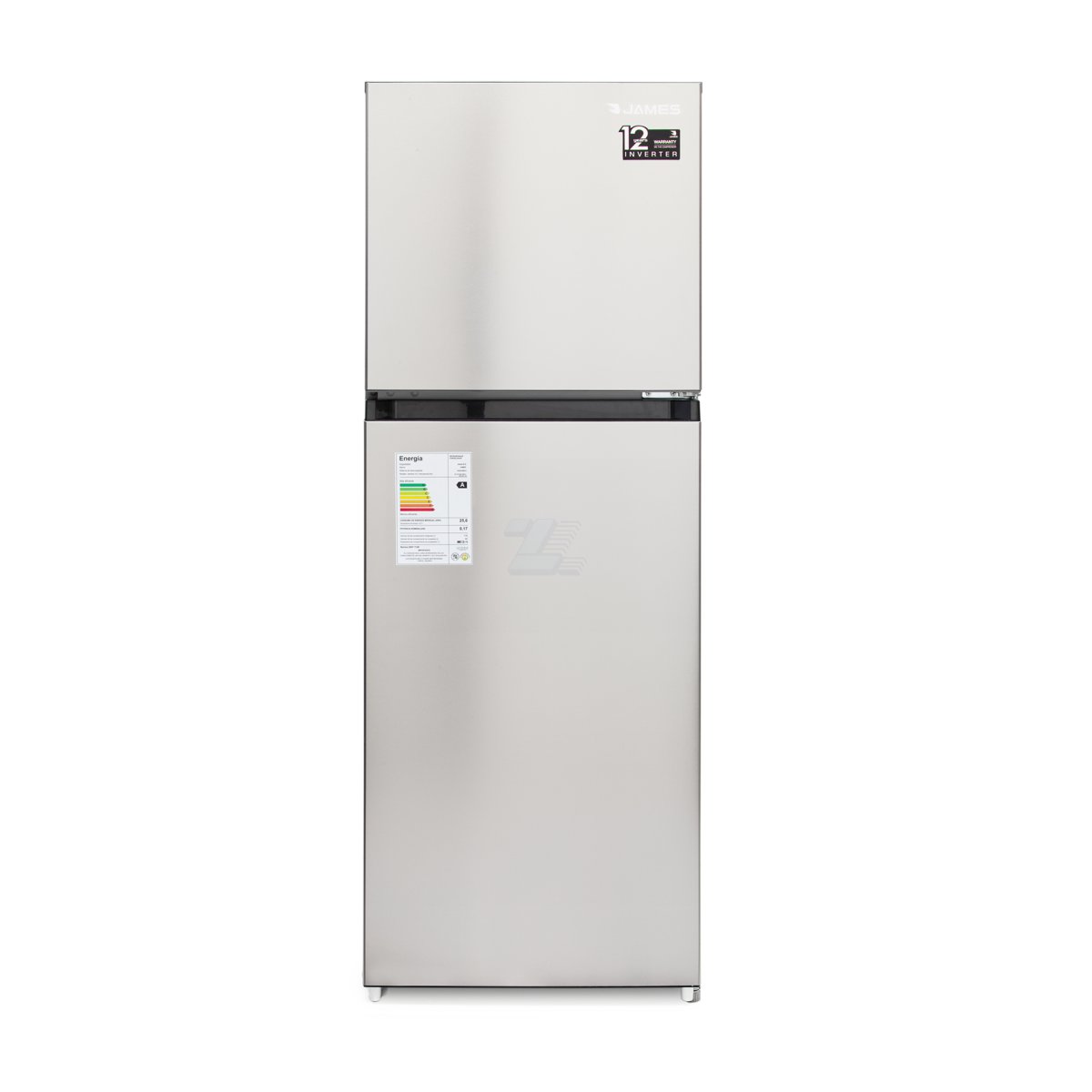 Refrigerador James Rj 275 Inv Inox Frío Seco