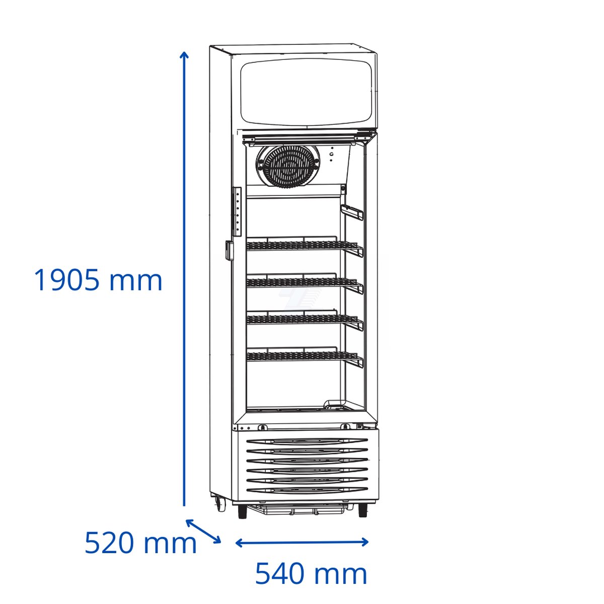 Refrigerador Vitrina James Vc 270 Frío Humedo 279lts - Imagen 2