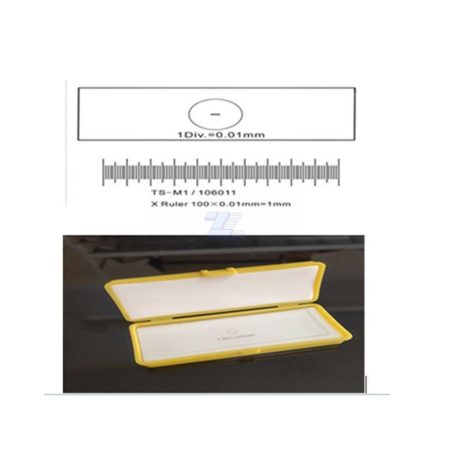 Diapositiva de calibración de microscopio y cámara usb para microscopio