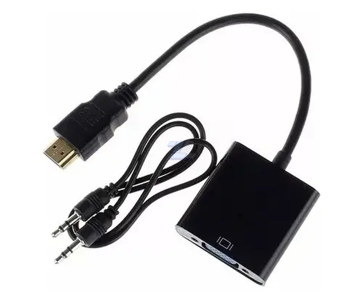Adaptador de HDMI macho a VGA hembra incluye cable de audio - Imagen 3