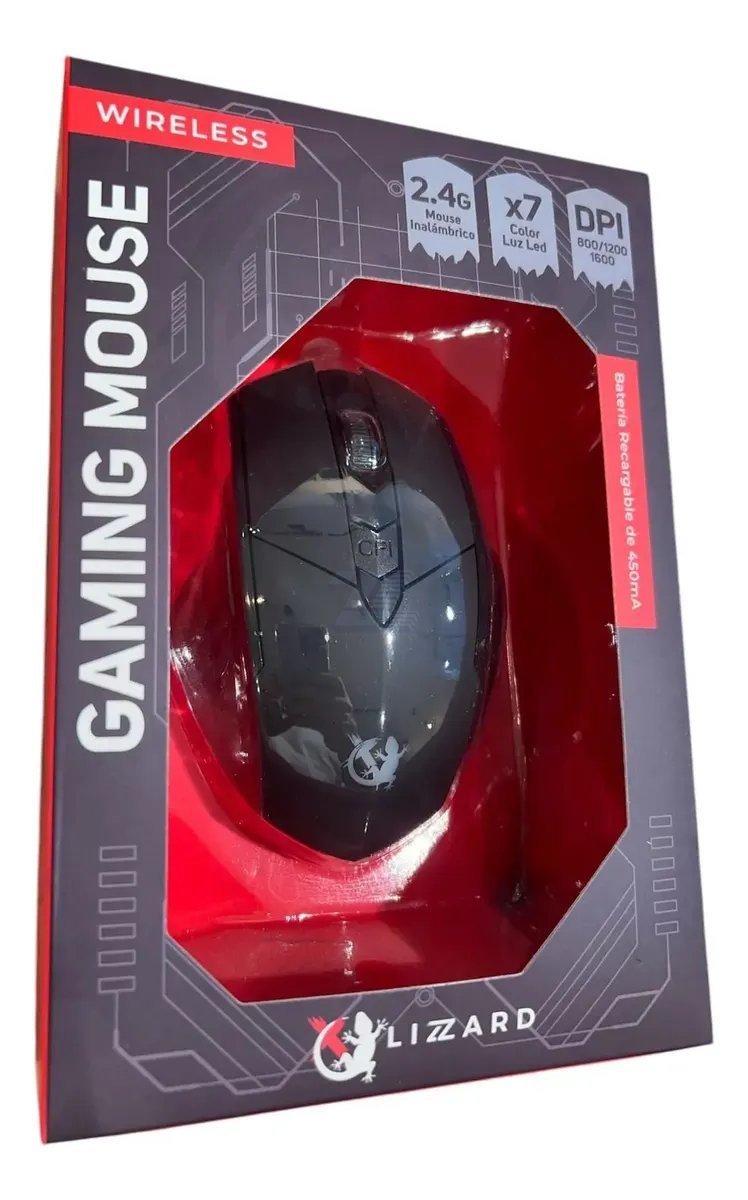 Mouse Gamer X-Lizzard XZZ-MO-02 Inalámbrico 1600 DPI RGB - Imagen 3