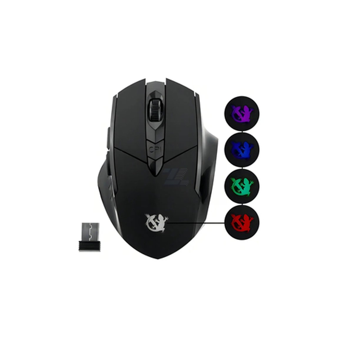 Mouse Gamer X-Lizzard XZZ-MO-02 Inalámbrico 1600 DPI RGB