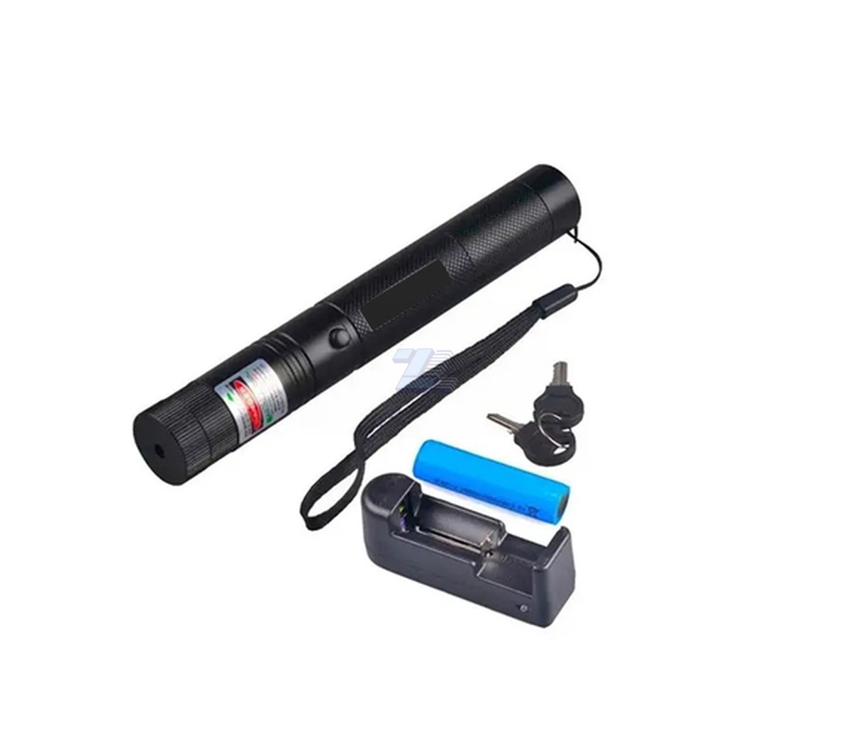 Puntero laser verde recargable 3 modos de luz largo alcance